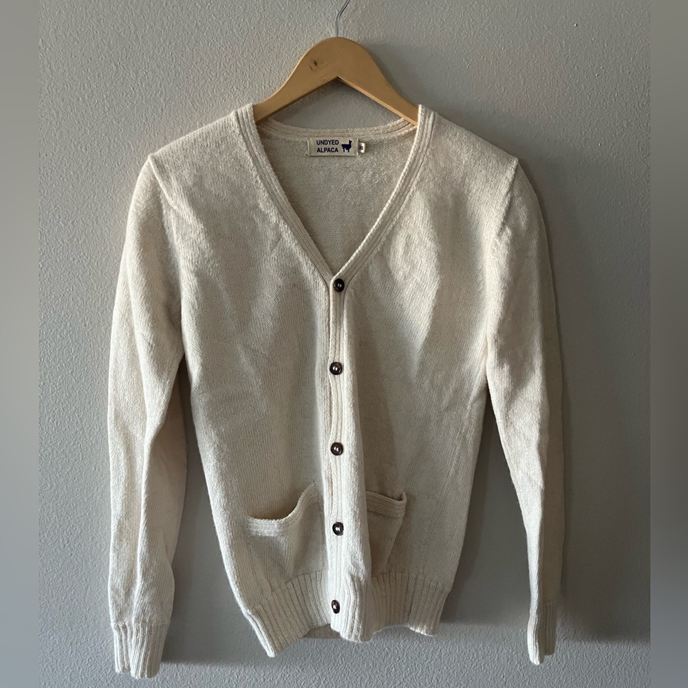 IOAN Undyed Alpaca Cardigan XS